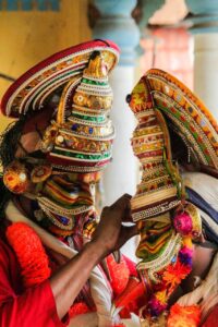 colourful, artistic, actor, art gallery, dancer, people, sleeve, performance, dark, dark background, entertainment, tribal people, face paint, trading, traditional, night sky, night club, costume, standing, dramatic portrait, drama, theater, event, festivals
